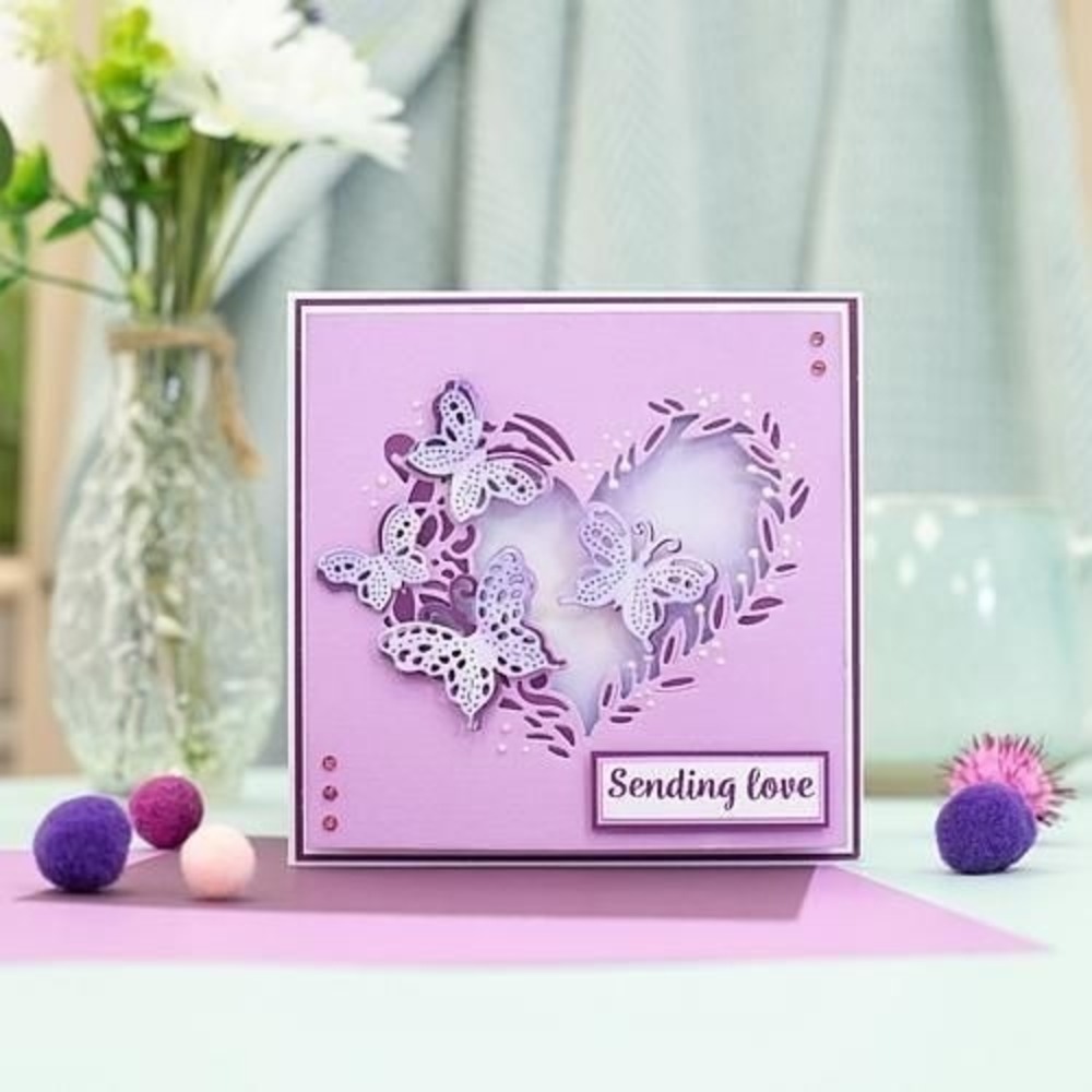 Crafter's Companion Create-a-Card Timeless Beauty Aperture Dies 2 Sets Included! - Picture 2 of 3